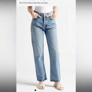 Agolde 90s Pinch Waist High Rise Straight Denim Size 30